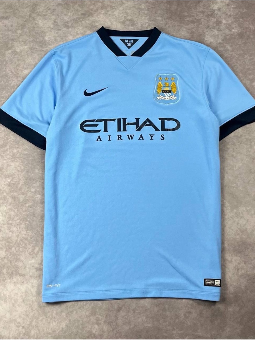 [331] MANCHESTER CITY 2014 2015 HOME FOOTBALL SHIRT SOCCER JERSEY NIKE sz XL